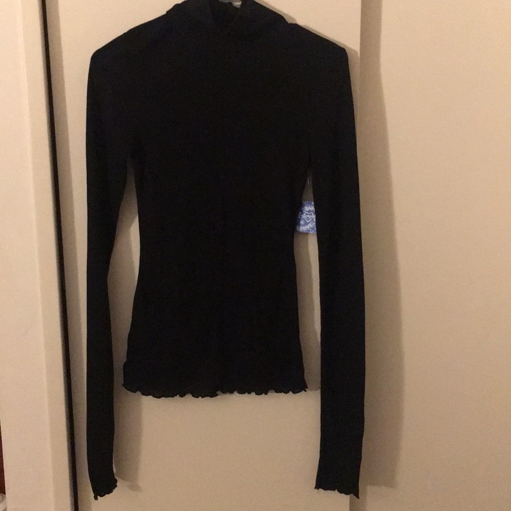 Free People black turtleneck